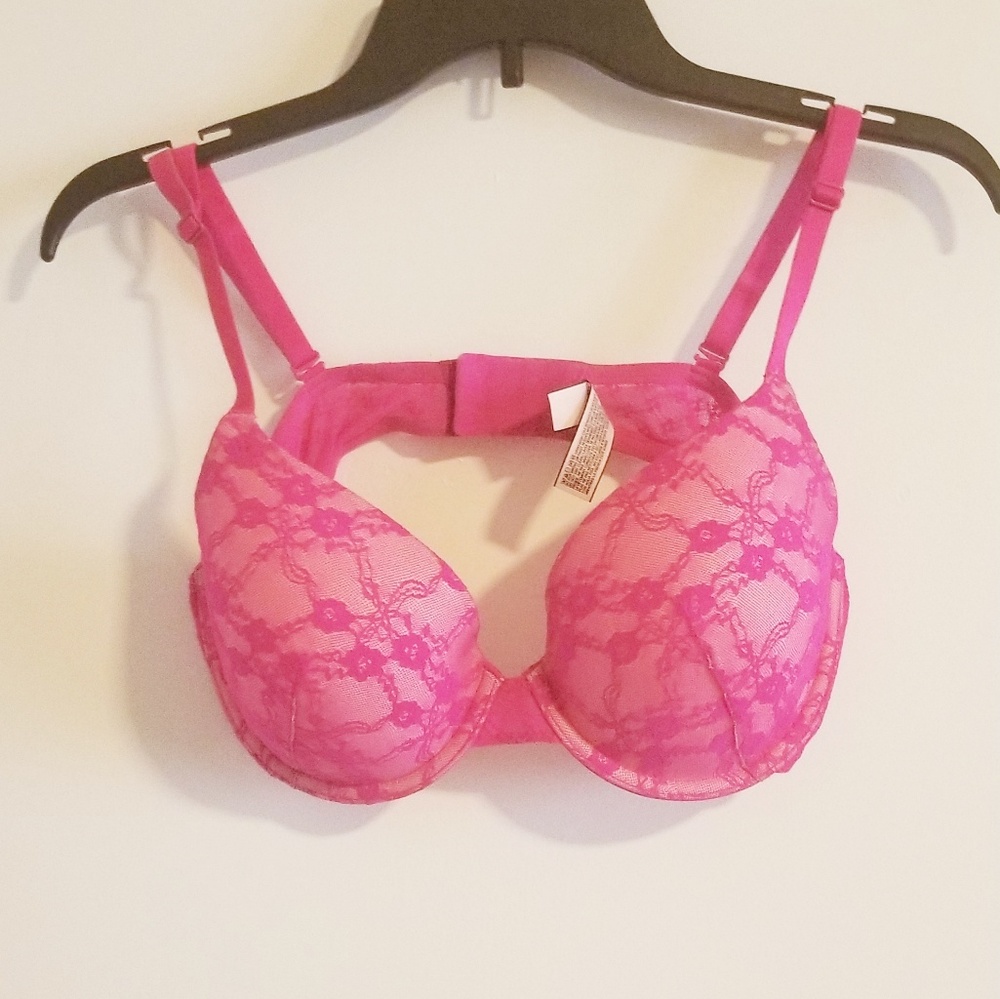 Hot pink Victoria's secret bra